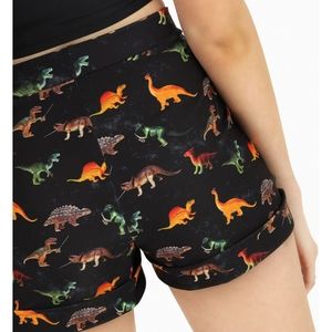 Blackmilk Rawrsome Dino Cuffed Shorts Size Small